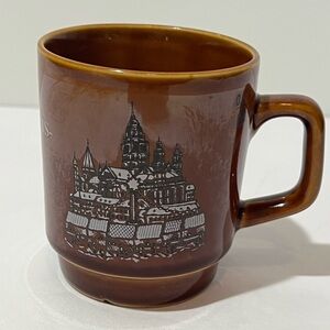 Maninzer Weihnachts Christmas Market Coffee Cup Mug Signed Spreuer Germany